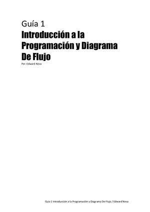 Introducción a la Programación Y Diagrama de Flujo