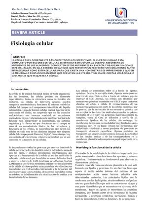 Fisiología Celular