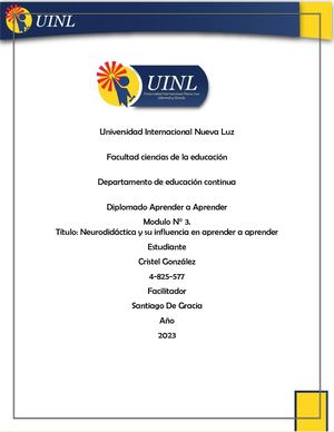 Neurodidáctica y su influencia en el Aprender a Aprender