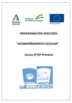 Programación General Proa 22 23 5º 6º