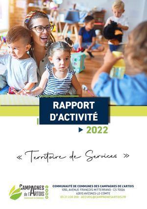 Rapport d'activité des Campagnes de l'Artois 2022