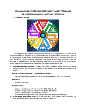 Aplicaciones De Juegos Didácticos En Los Planes Y Programas