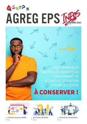 Agreg EPS Infos - Bulletin d'information Néo agrégé.e.s - Août 2023