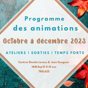 Plaquette Octobre à Décembre 2023