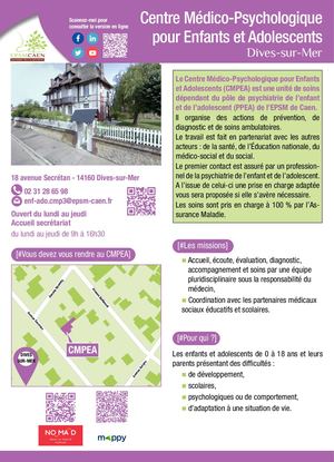 CMPEA Dives Sur Mer - Service de Pédopsychiatrie Lisieu - pays d'Auge