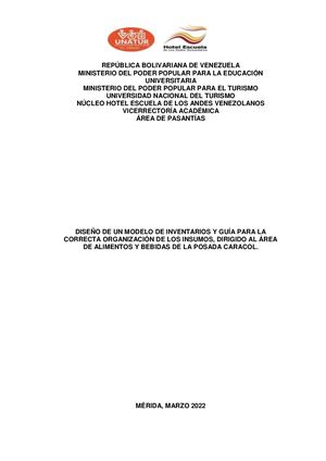 Informe N°1738 Pasantia Administrativa Trabajo De Grado 2022