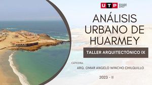 UTP - Análisis de Urbano de Huarmey