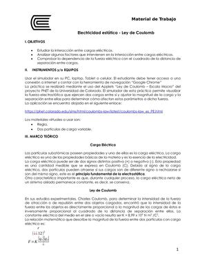 Laboratorio Electricidad Estática Ley De Coulomb (1)