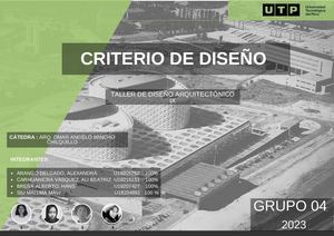 UTP Taller Arquitectónico 9 - Criterios de diseño