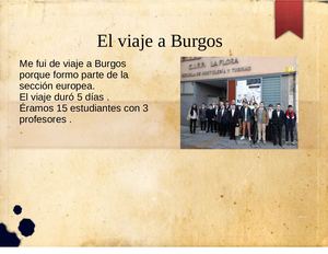 Burgos Voyage de Melvin 2023