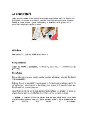La Arquitectura