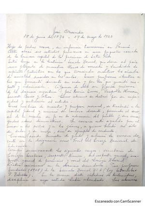 Semblanzas Del Prof Onaindia Realizada Por Su Hija