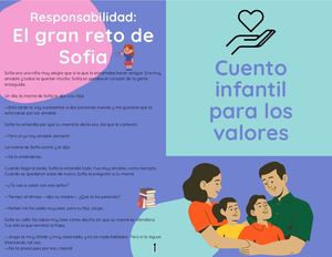Folleto Díptico Escuela Infantil Azul