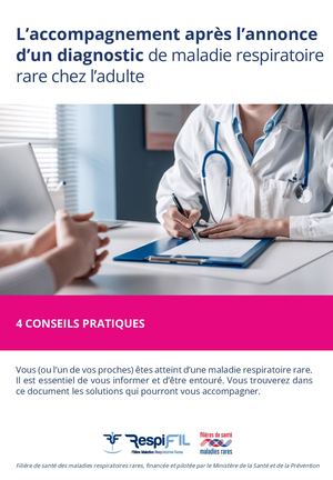 L’accompagnement après l’annonce d’un diagnostic de maladie respiratoire rare chez l’adulte