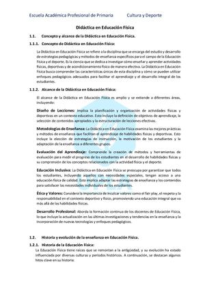 Didactica De La Educación Física