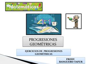 Progresiones Geométricas