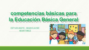 Nuevo Competencias Básicas Para La Educación Básica General,