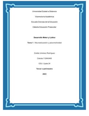 Revista Digital Neuroeducación y psicomotricidad