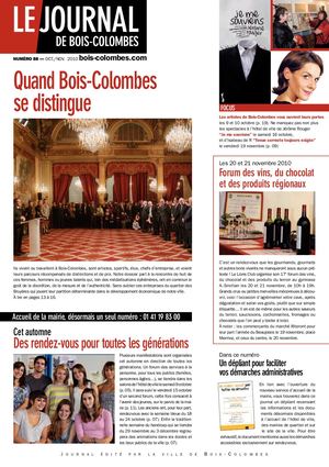 JBC N°88 — OCT./NOV. 2010 - Le journal de Bois-Colombes