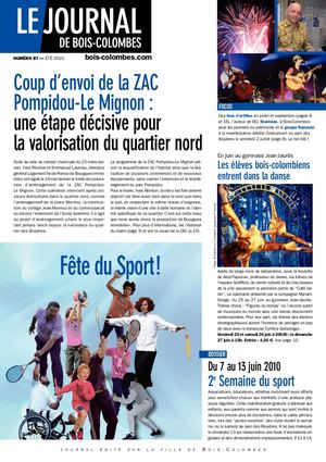 JBC N°87 — ÉTÉ 2010 - Le journal de Bois-Colombes
