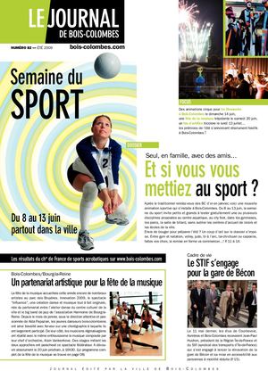JBC N°82 — ÉTÉ 2009 - Le journal de Bois-Colombes