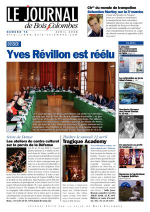 JBC N°75 — AVRIL 2008 - Le journal de Bois-Colombes
