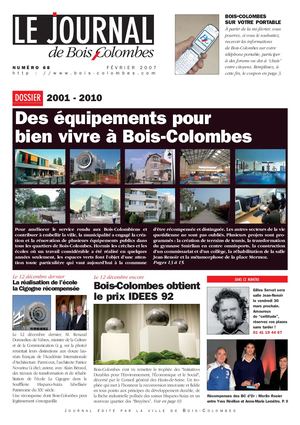 JBC N°68  — FÉVRIER 2007 - Le journal de Bois-Colombes