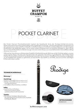 Pocket Clarinet DE