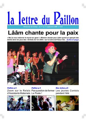 Lettre du Paillon N°573