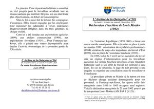 AMFAR A15 503 Déclaration d'accident de Louis Mottier (1902)