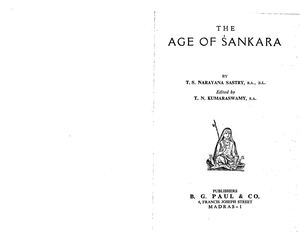 Age Of Sankara By Narayana Sastry