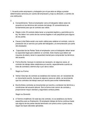 Taller Legislacion Laboral y el Contrato de Trabajo