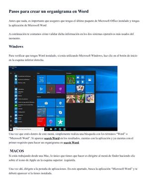 Pasos Para Crear Un Organigrama En Word