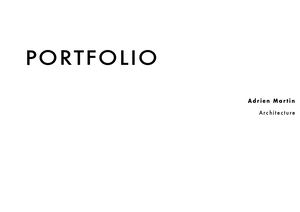 Portfolio Adrien Martin