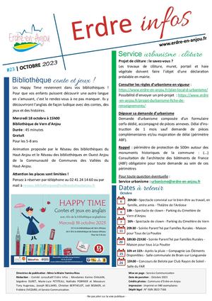 Erdre Infos n°23 - Octobre 2023