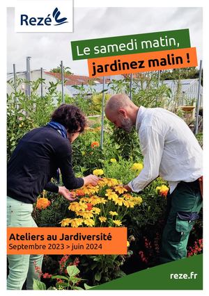 Ateliers au Jardiversité - Septembre 2023 à juin 2024