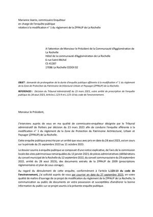 Décision Du 3 Octobre Prolongation Enquête zppaup