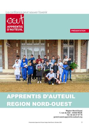 Présentation Apprentis Auteuil Nord Ouest - 2022