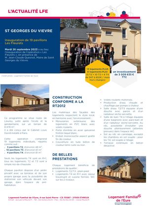 St Georges Du Vièvre Inauguration Les Fleurets