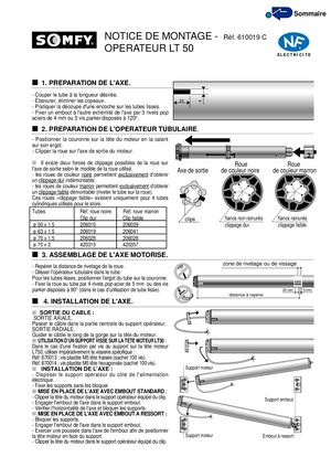 Notice Moteur SOMFY Lt | CliKIT