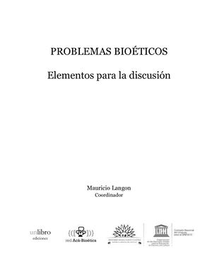 Langon Mauricio Problemas Bioeticos
