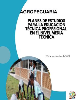 Escuela técnicas productivas   Plan De Estudio Agropecuaria (18 09 23)