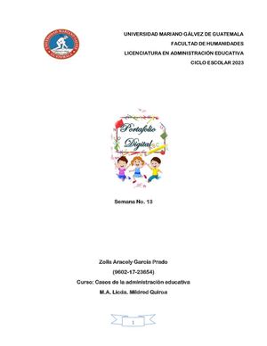 Portafolio De Casos De La Administracion Educativa