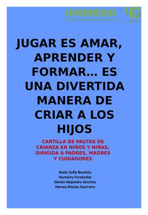 Pautas De Crianza, El Juego, Cartilla