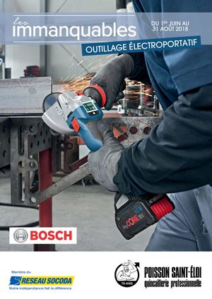 Les Immanquables Electroportatifs Bosch Juin 2018