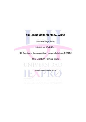 Fichas De Opinión