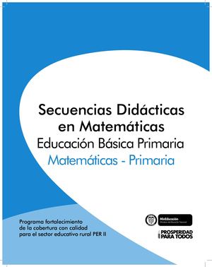 Per Matemáticas Primaria MinEducación