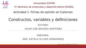 Actividad 1. Fichas de opinión