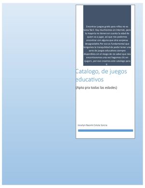 Catalogo De Juegos Educativos