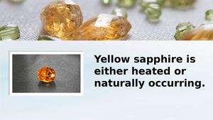 Yellow Sapphire Heated Vs Natural